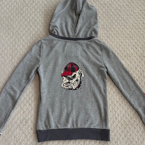 Univ. of Georgia Colosseum Athletics Lady's Gray Full Zip Hoodie Med College NWT - Picture 10 of 14